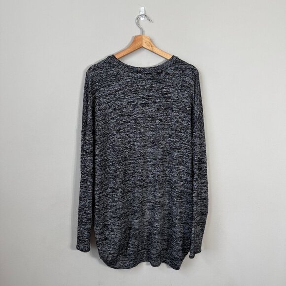 Aritzia Wilfred Free Devinette V-Neck Sweater Pullover Women's Large Gray Cozy - Picture 4 of 11
